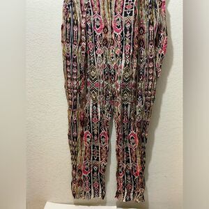 NWT JOE B by Joe Benbasset Womens Size L Pants 100% rayon  Colorful